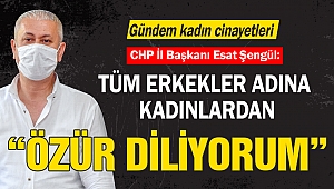 Şengül: Tüm Erkekler Adına Kadınlardan Özür Diliyorum