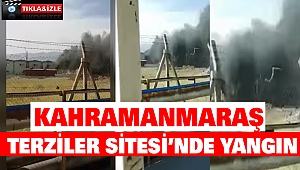 Terziler Sitesi'nde Yangın