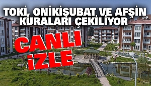 TOKİ Onikişubat Ve Afşin Kuraları Çekiliyor