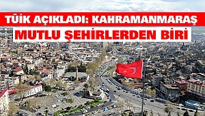 TÜİK Açıkladı: Kahramanmaraş Mutlu Şehirlerden Biri