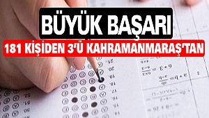 181 Kişiden 3'ü Kahramanmaraş'tan