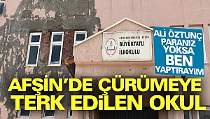 Afşin'deki Okul Yine Gündemde 