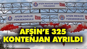 Afşin’e 325 kontenjan ayrıldı