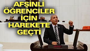 Afşinli Öğrenciler İçin Harekete Geçti