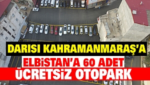 Elbistan'a 60 adet ücretsiz otopark yapıldı