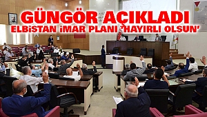 Güngör Açıkladı: Elbistan İmar Planı ‘Hayırlı Olsun’