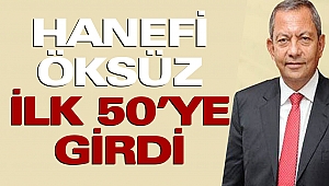 Hanefi Öksüz İlk 50’ye Girdi