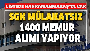Kahramanmaraş Memur Alımı