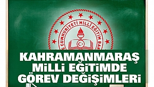 Kahramanmaraş Milli Eğitimde Görev Değişimleri