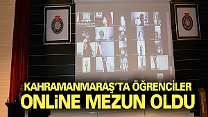 Kahramanmaraş’ta Öğrenciler Online Mezun Oldu