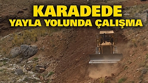 Karadede Yayla Yolunda Çalışma