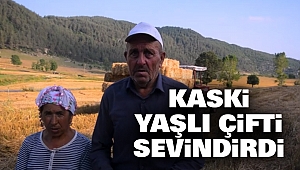 KASKİ Yaşlı Çifti Sevindirdi