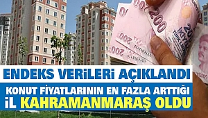 Konut Fiyatlarının En Fazla Arttığı İl Kahramanmaraş Oldu