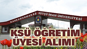 KSÜ Öğretim Üyesi Alımı