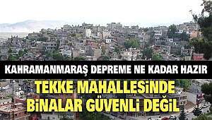 Tekke Mahallesinde Binalar Güvenli Değil