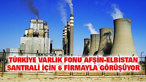 Türkiye Varlık Fonu Afşin-Elbistan Santrali için 6 firmayla Görüşüyor