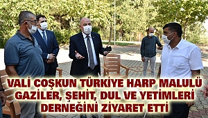 Vali Coşkun Türkiye Harp Malulü Gaziler, Şehit, Dul Ve Yetimleri Derneğini Ziyaret Etti