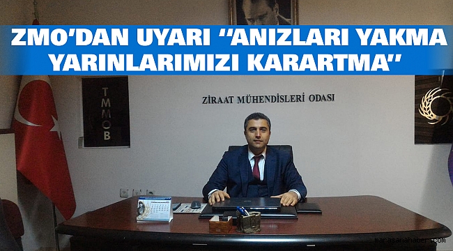 ZMO’dan Uyarı “Anızları yakma yarınlarımızı karartma”