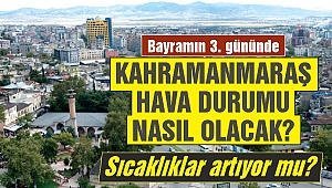 Bayramın 3. Gününde Kahramanmaraş Hava Durumu Nasıl Olacak?