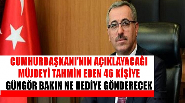 Cumhurbaşkanı’nın Açıklayacağı Müjdeyi Tahmin Eden 46 Kişiye Güngör Bakın Ne Hediye Gönderecek