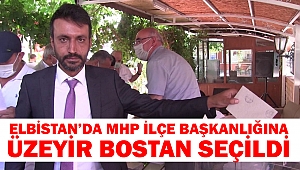 Elbistan’da MHP İlçe Başkanlığına Üzeyir Bostan Seçildi