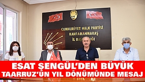 Esat Şengül'den Büyük Taarruz'un Yıl Dönümünde Mesaj