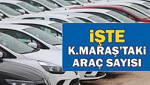 İşte Kahramanmaraş’taki Araç Sayısı