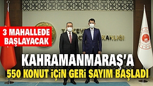 Kahramanmaraş’a 550 Konut İçin Geri Sayım Başladı