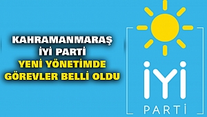 Kahramanmaraş İyi Parti Yeni Yönetimde Görevler Belli Oldu