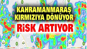 Kahramanmaraş Kırmızıya Dönüyor