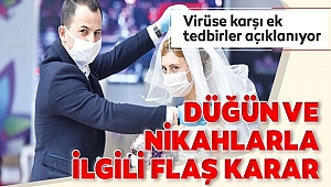 Düğün, kına, sünnet, nişan etkinliklerine kısıtlama getirildi