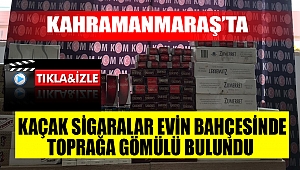 Kaçak sigaralar evin bahçesinde toprağa gömülü bulundu