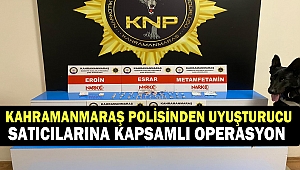 Kahramanmaraş polisinden uyuşturucu satıcılarına kapsamlı operasyon