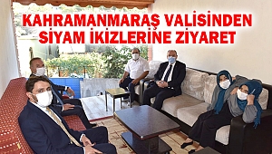Kahramanmaraş Valisinden Siyam İkizlerine Ziyaret