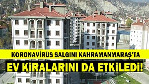 Koronavirüs salgını Kahramanmaraş’ta ev kiralarını da etkiledi!