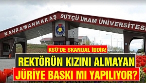 KSÜ'de Skandal İddia! Rektörün Kızını Almayan Jüriye Baskı mı Yapılıyor!