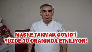Maske takmak covid’i yüzde 70 oranında etkiliyor!