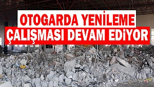 Otogarda yenileme çalışması devam ediyor