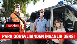 Park görevlisinden insanlık dersi 