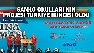SANKO Okulları’nın Projesi Türkiye İkincisi Oldu
