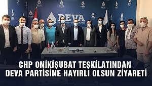 CHP Onikişubat Teşkilatından Deva Partisine Hayırlı Olsun Ziyareti
