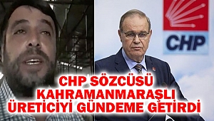 CHP Sözcüsü Kahramanmaraşlı Üreticiyi Gündeme Getirdi