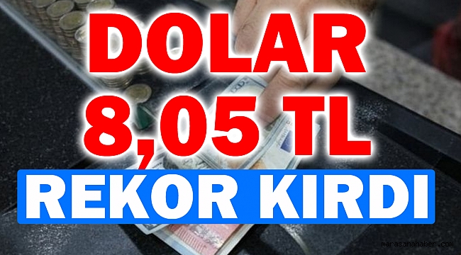 Dolar 8,05 TL