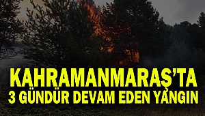Kahramanmaraş’ta 3 Gündür Devam Eden Yangın
