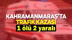 Kahramanmaraş'ta Kaza: 1 ölü, 2 yaralı