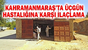 Kahramanmaraş’ta Üçgün Hastalığına Karşı İlaçlama