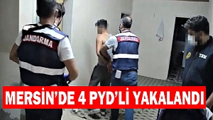 Mersin’de 4 PYD’li yakalandı