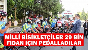 Milli Bisikletçiler 29 Bin Fidan İçin Pedalladılar