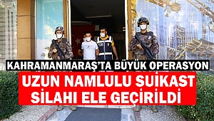 Uzun namlulu suikast silahı ele geçirildi 