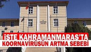 İşte Kahramanmaraş’ta Koornavirüsün Artma Sebebi